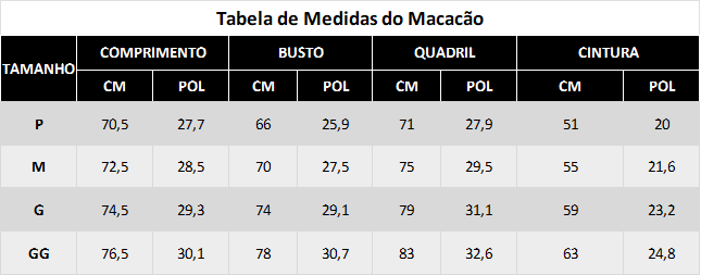 Macacão VLift Power Zip