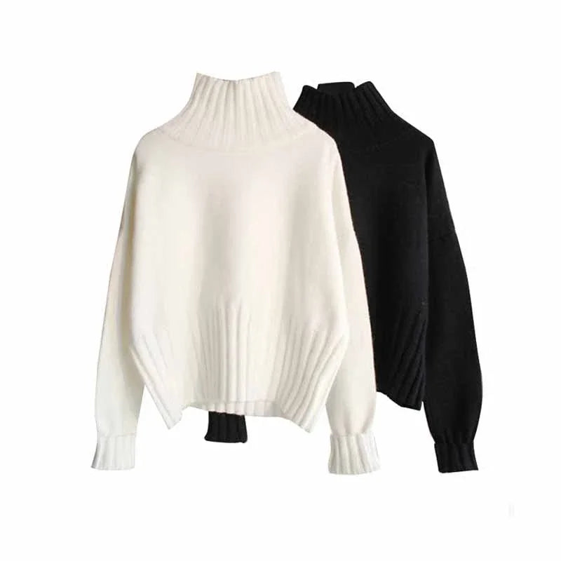 Suéter Encanto: Gola Alta Conforto e Elegância