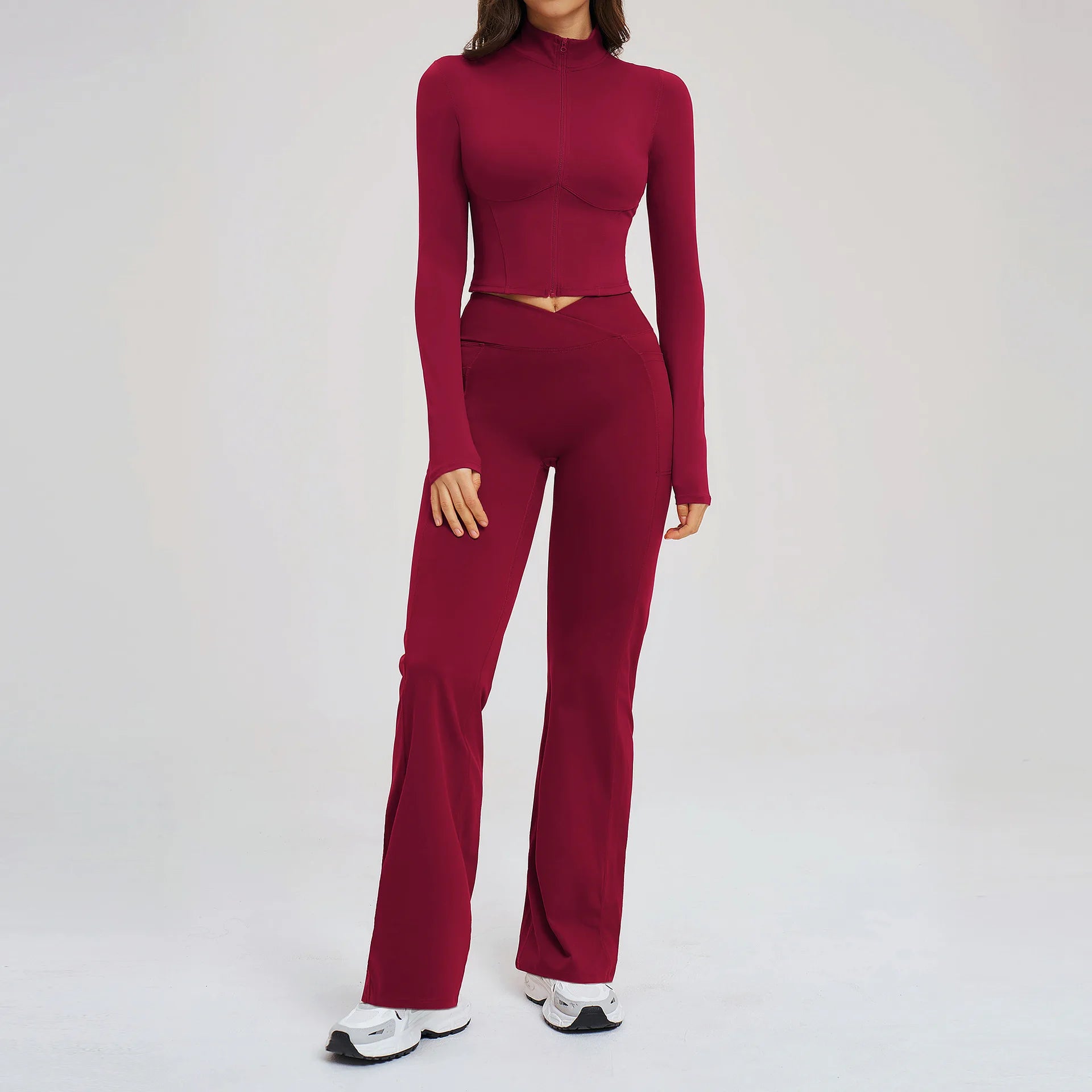 Conjunto NudeFit Zip Sculpt™