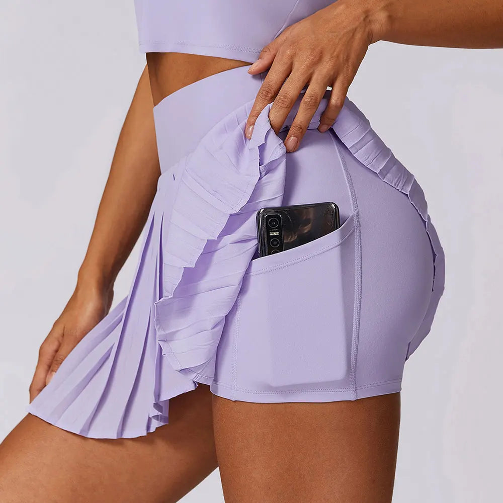 Short Saia Power Plissê
