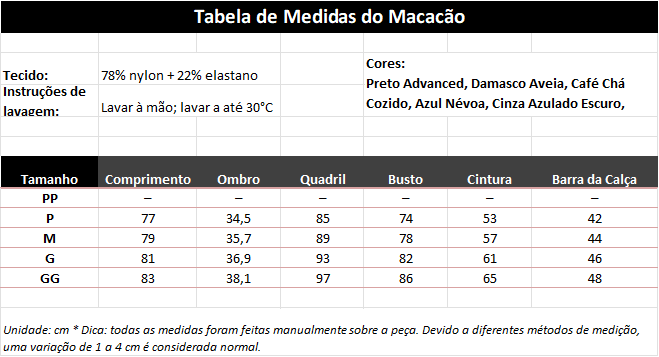 Macacão SculptZip PowerFit
