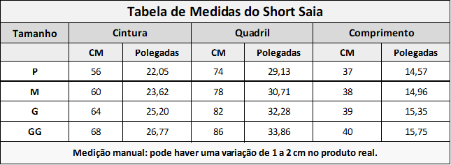 Short Saia Power Plissê