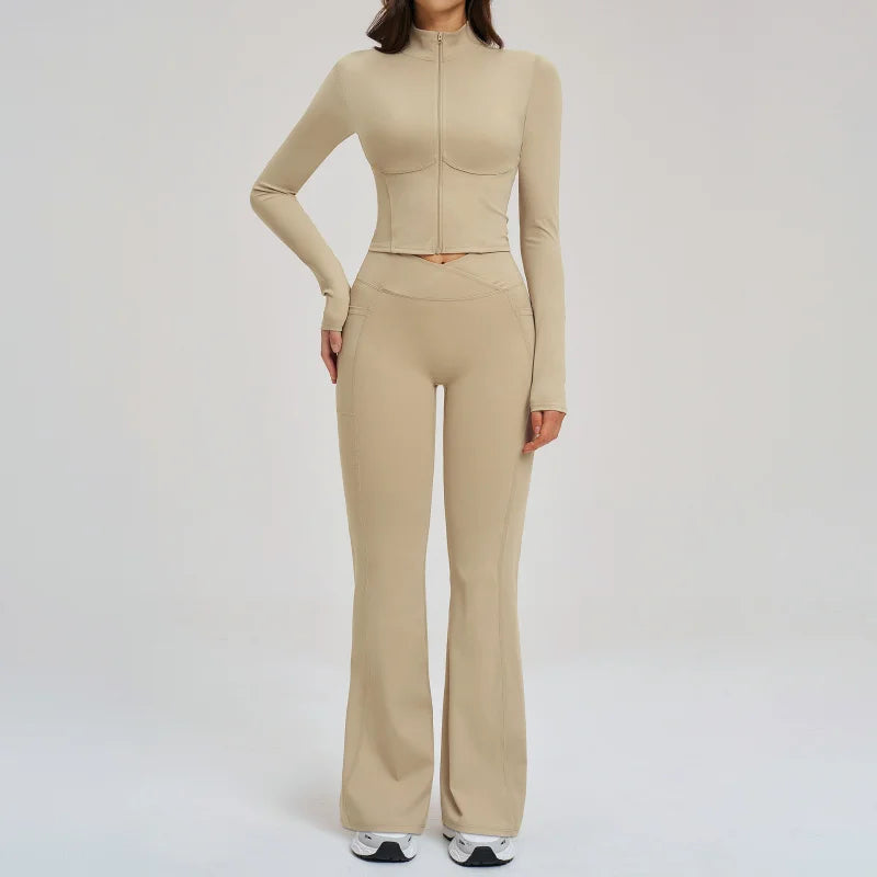 Conjunto NudeFit Zip Sculpt™
