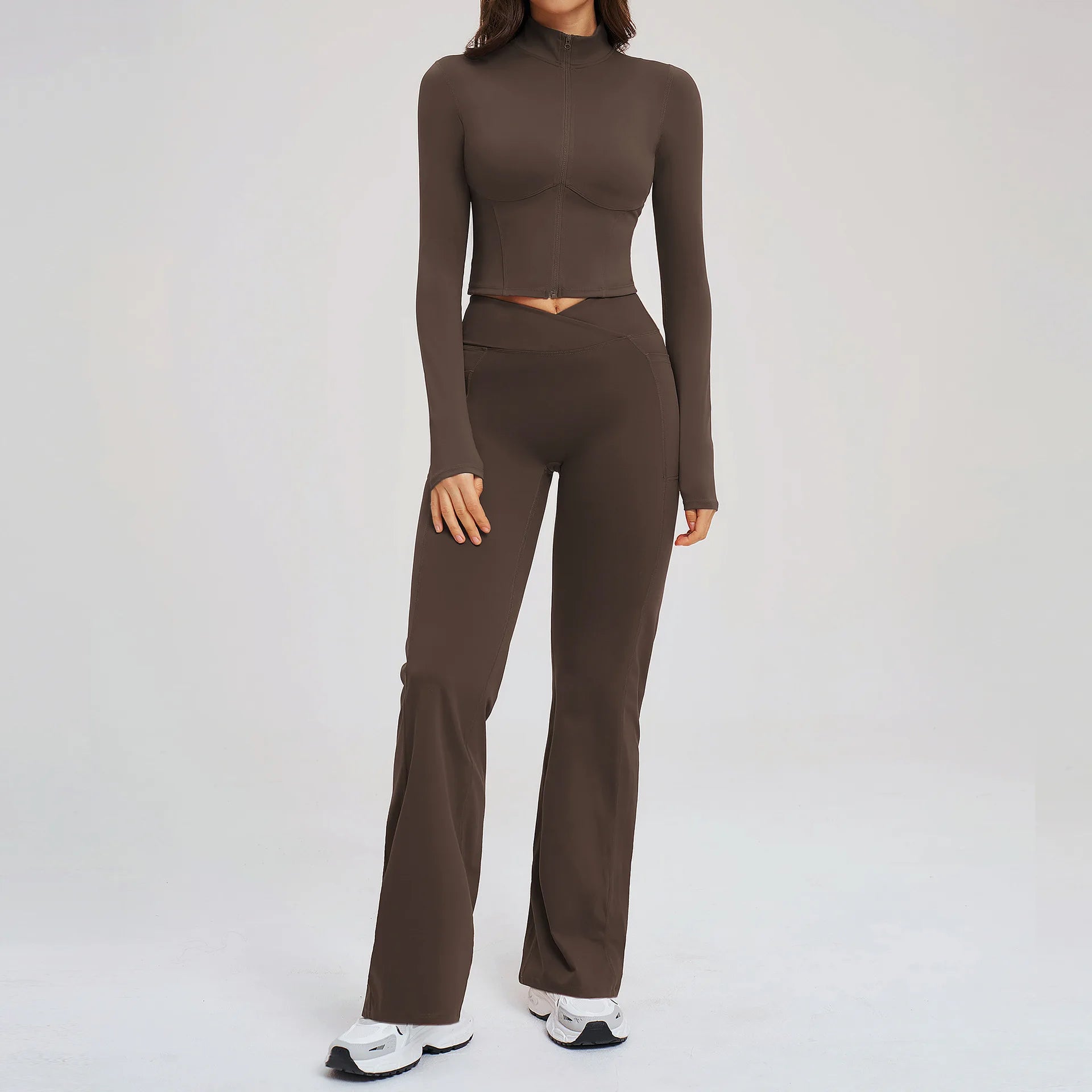 Conjunto NudeFit Zip Sculpt™