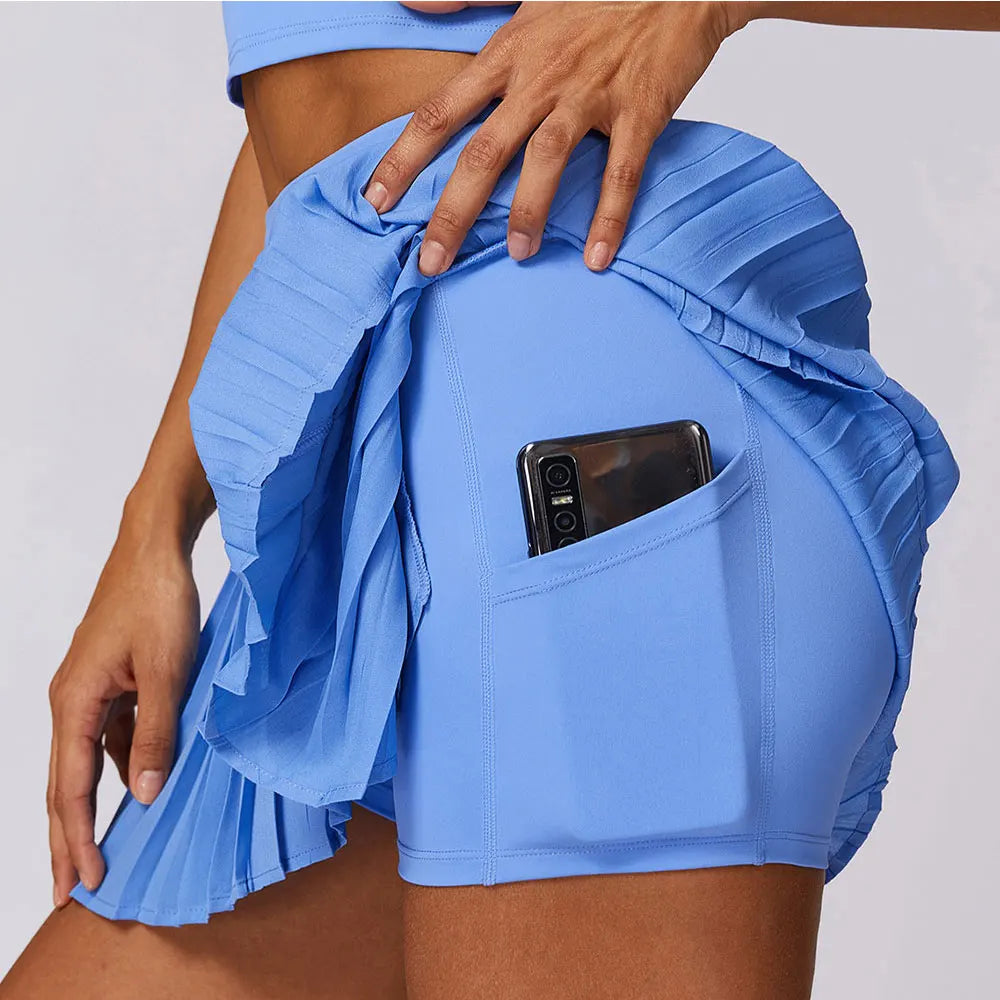Short Saia Power Plissê