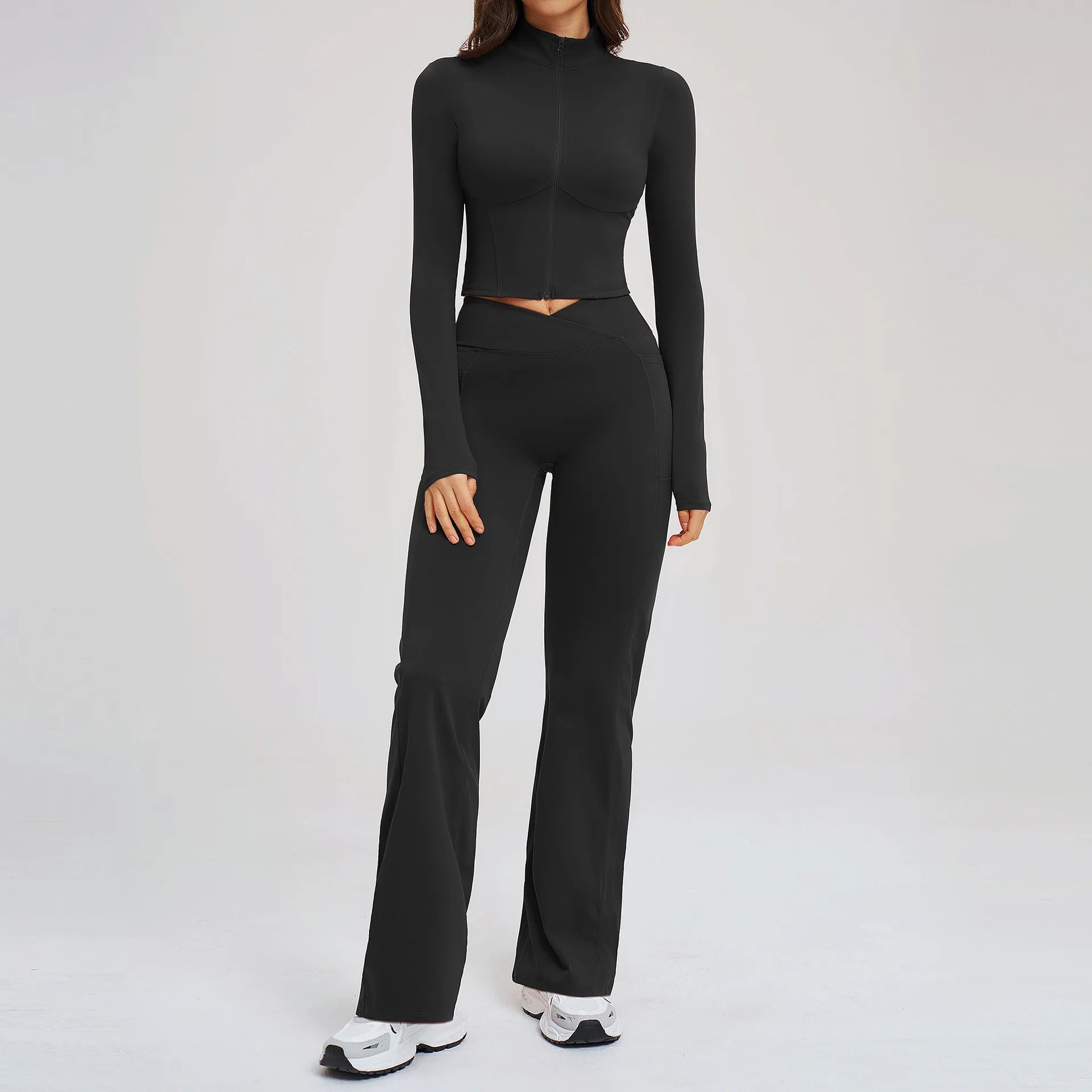 Conjunto NudeFit Zip Sculpt™