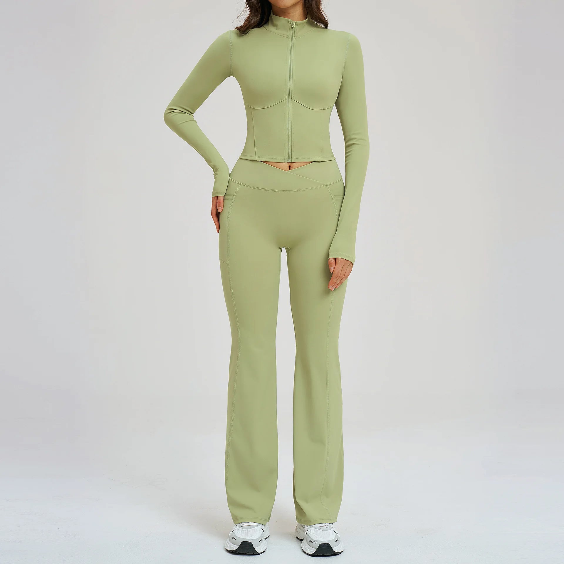 Conjunto NudeFit Zip Sculpt™