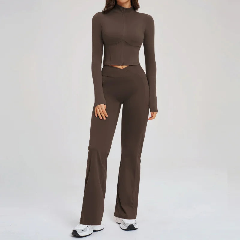 Conjunto NudeFit Zip Sculpt™