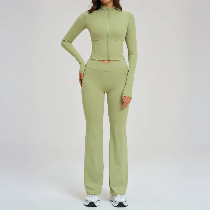 Conjunto NudeFit Zip Sculpt™